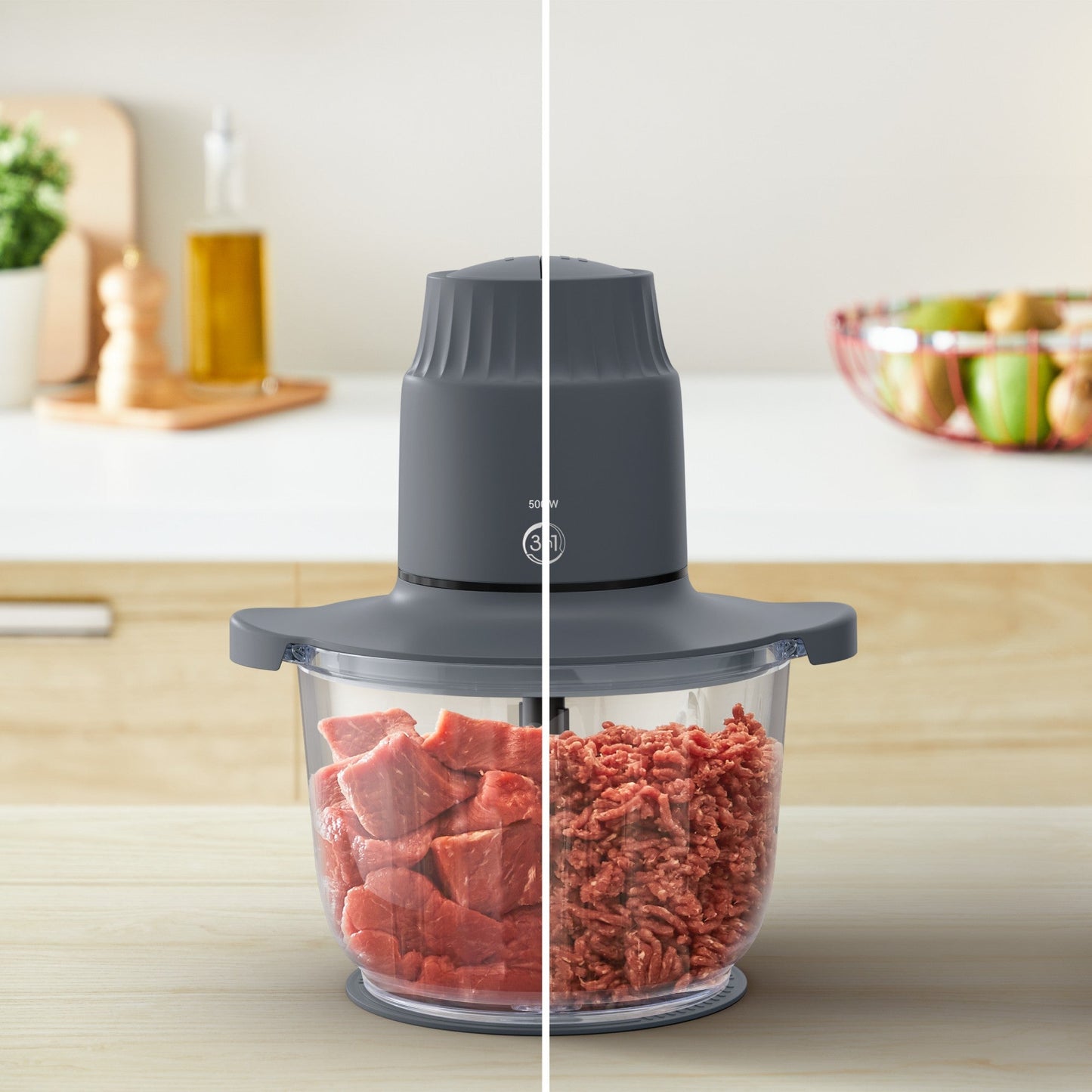 Picadora Bowl De Vidrio XXL 2L 500W Moulinex3#Negro