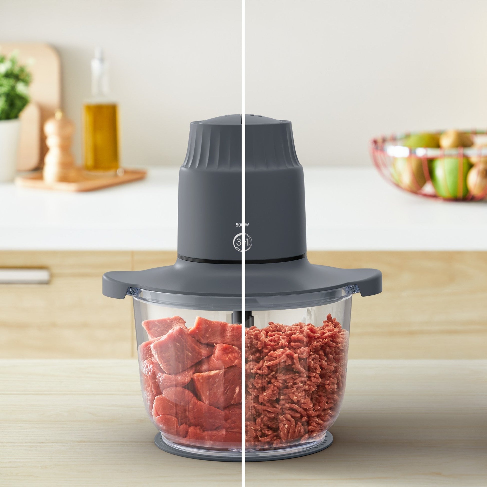 Picadora Bowl De Vidrio XXL 2L 500W Moulinex3#Negro