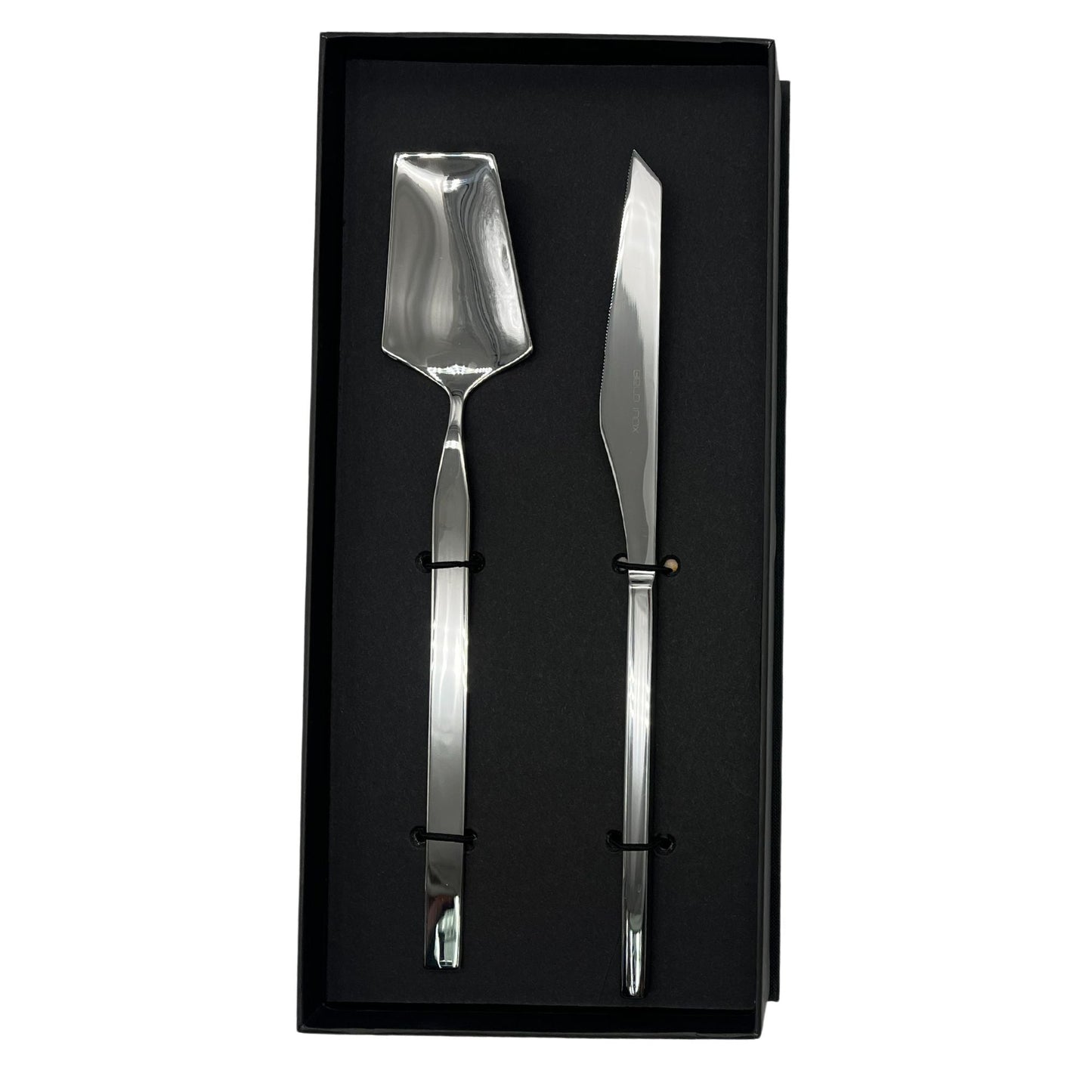 Set De 2 Piezas Para Servir Box Vertice4#Acero