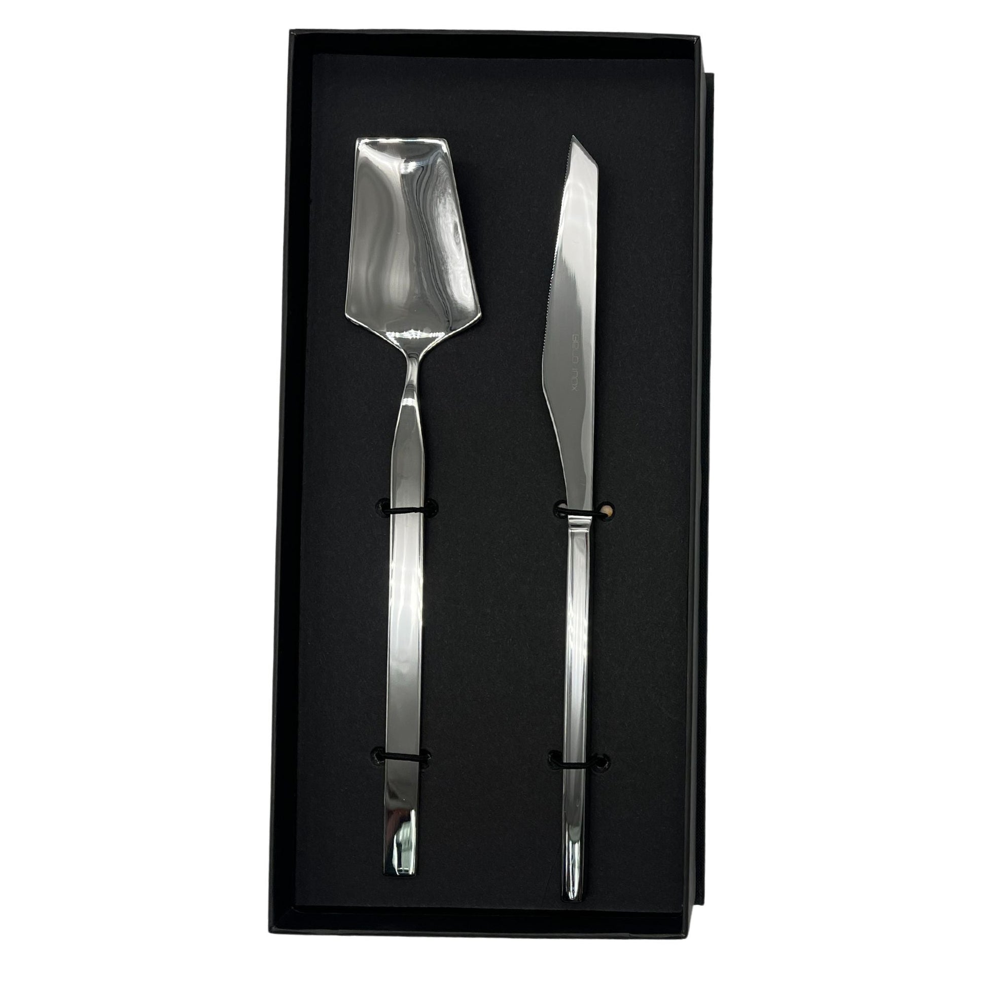 Set De 2 Piezas Para Servir Box Vertice4#Acero