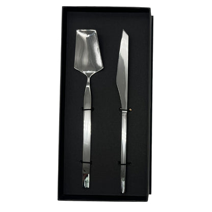 Set De 2 Piezas Para Servir Box Vertice4#Acero