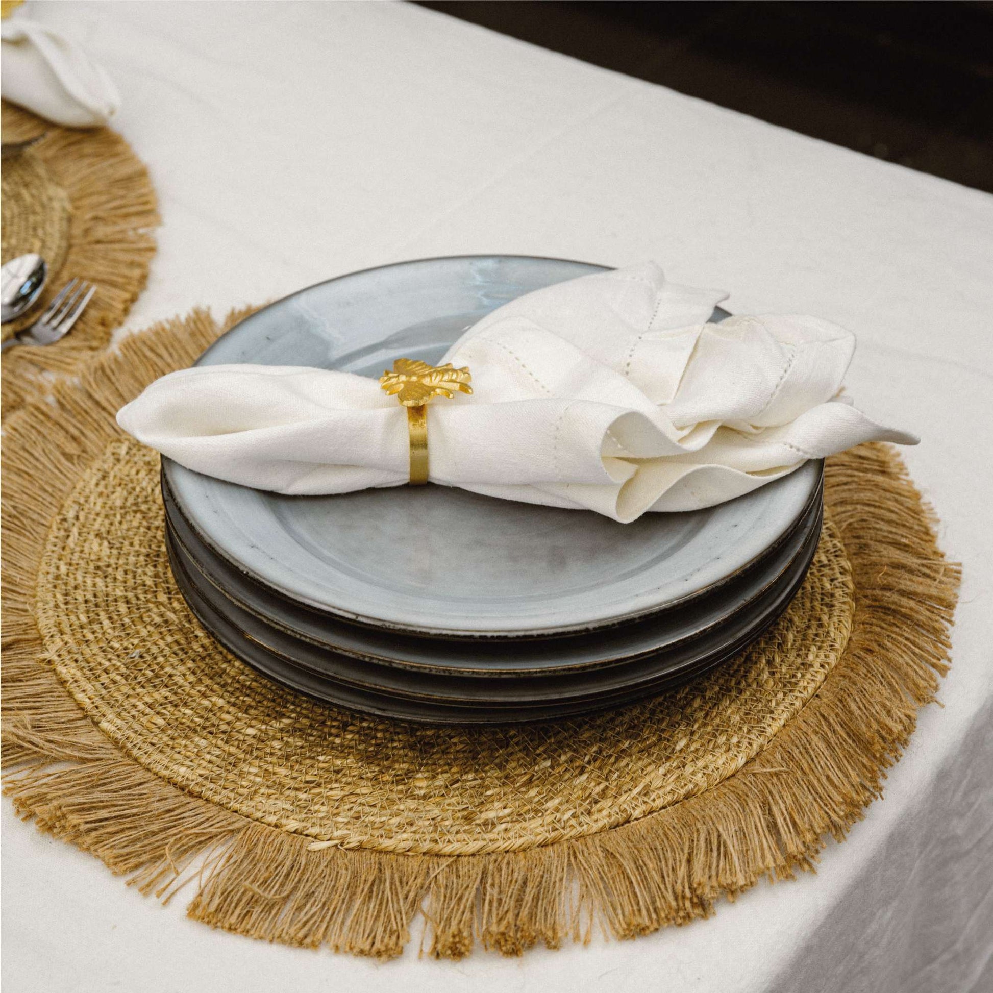 Set 4 Platos Fondo Cerámica 27,4cm Amalfi Simplit1#Azul
