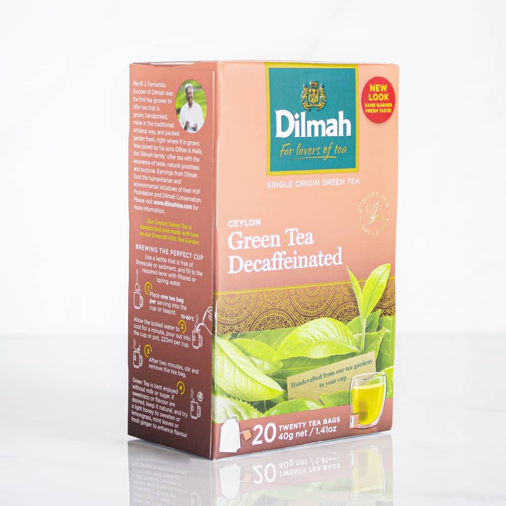 Pack 20 Bolsitas Té Verde Ceylon Descafeinado Dilmah1#Sin color