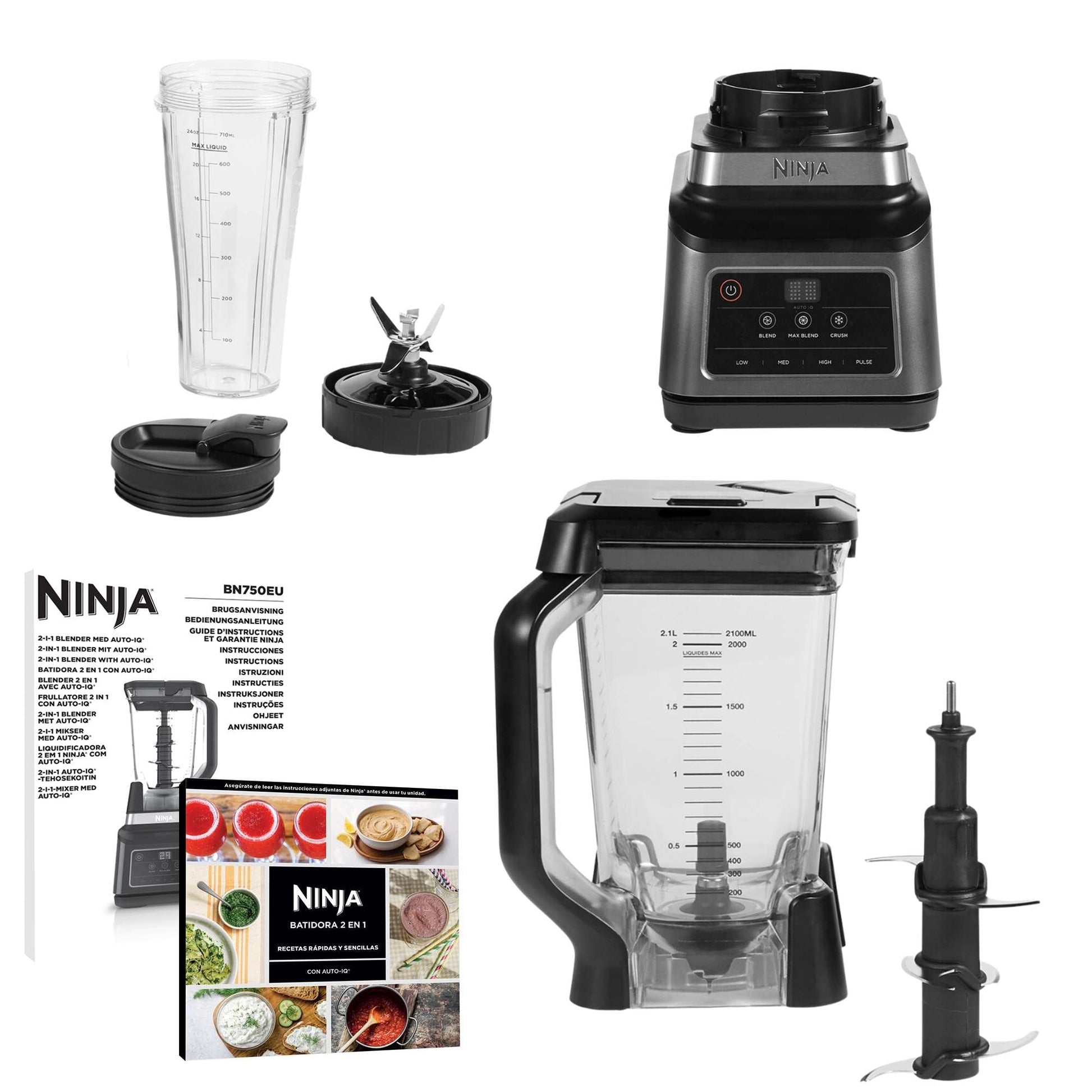Licuadora Profesional Ninja Blender Duo6#Negro