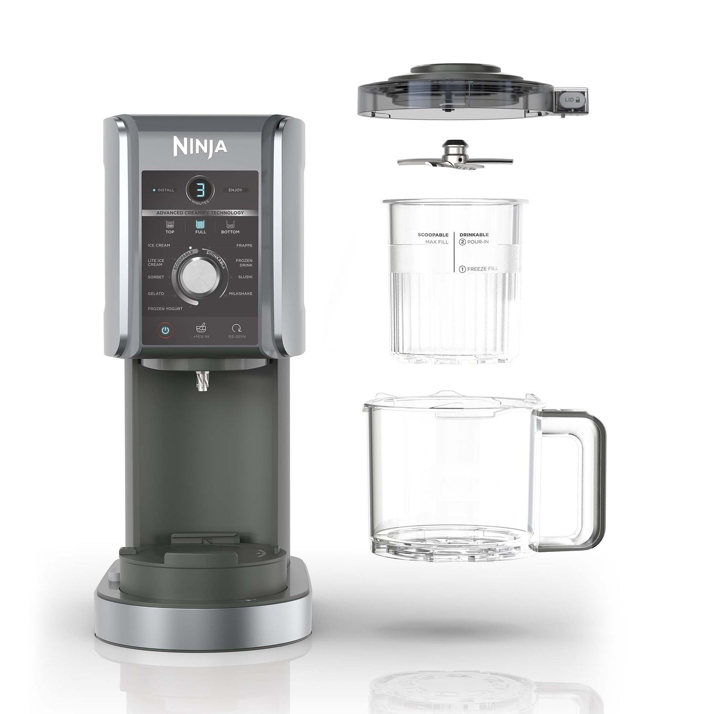 Máquina para Hacer Helados Deluxe Creami 11 en 1 NC501EU Ninja4#Sin color