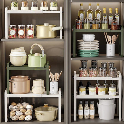 Estante Expandible de 2 Niveles Santú Home & Deco7#Blanco