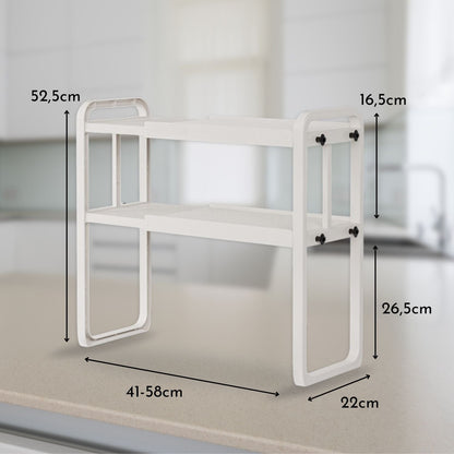 Estante Expandible de 2 Niveles Santú Home & Deco8#Blanco