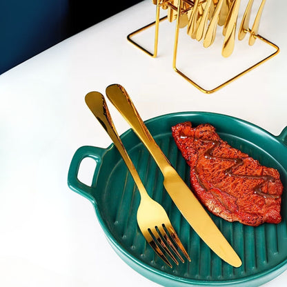 Set De Cubiertos 24 Pzs Santú Home & Deco14#Plateado