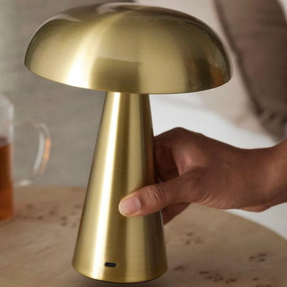 Lámpara De Mesa Inalámbrica Recargable Santú Home & Deco10#Dorado