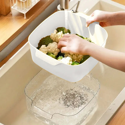 Recipiente Colador Multiuso Santú Home & Deco2#Blanco