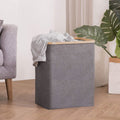 Canasto Lavandería Plegable Borde Bambu Santú Home & Deco1#Gris