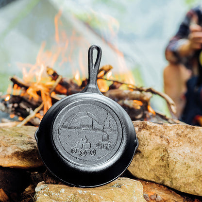 Sartén Carpa Wanderlust Hierro Fundido 20 cm  Lodge Cast Iron3#Negro