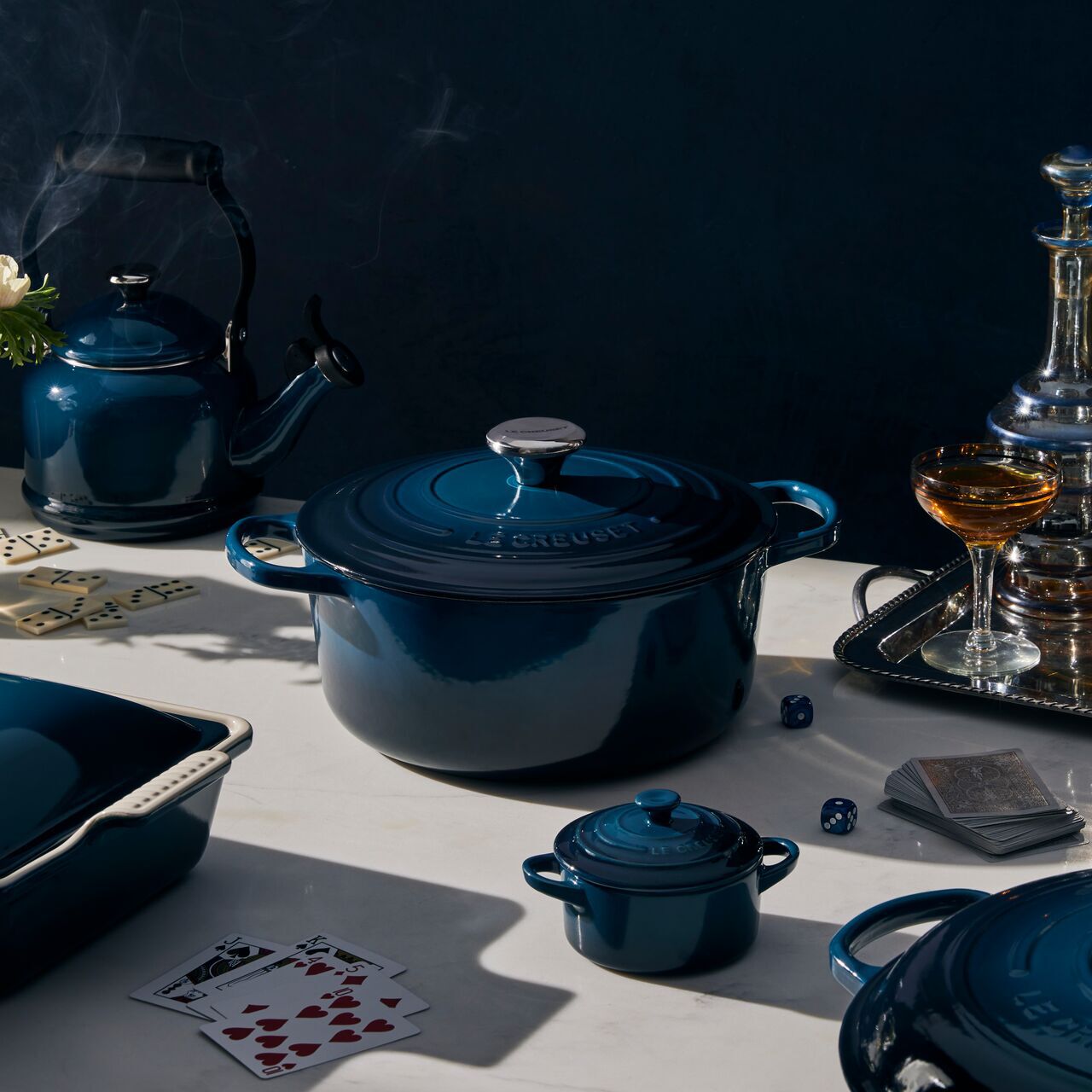 Cocotte Redonda 28cm Nuit Hierro Le Creuset4#Sin color