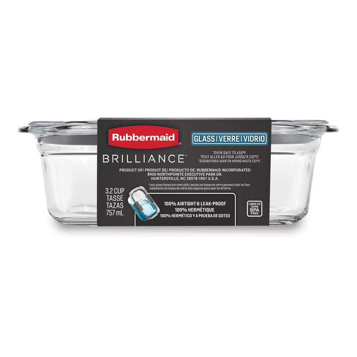 Contenedor Hermético De Vidrio 757 Ml Rubbermaid 4#SIn color