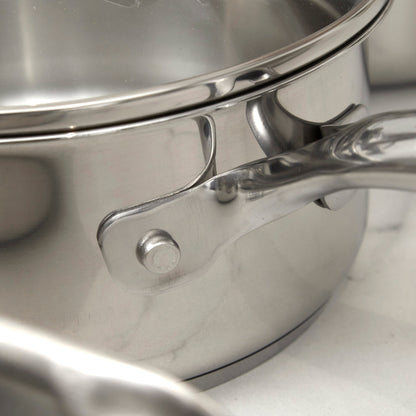 Batería de Cocina Acero Inoxidable Duetto 11 PCS Tefal9#Acero