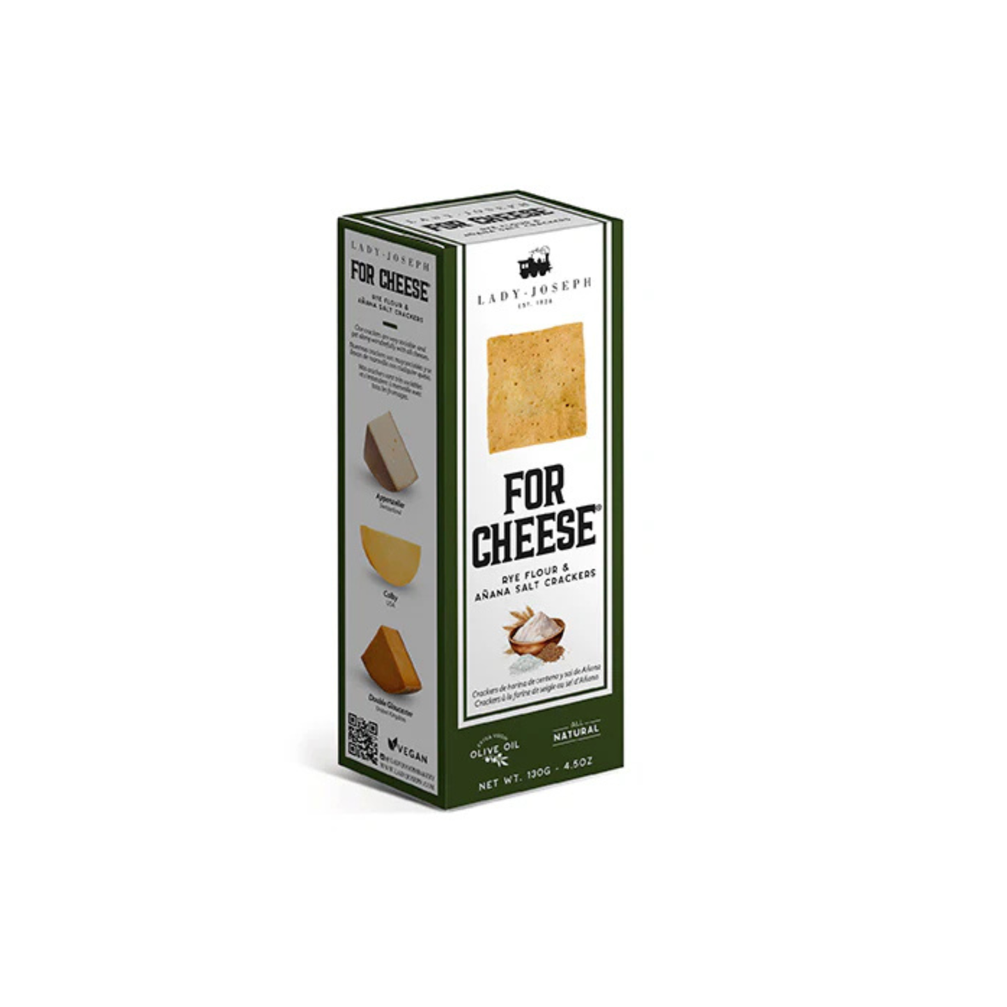 Crackers con Harina de Centeno y sal 130 grs Lady Joseph