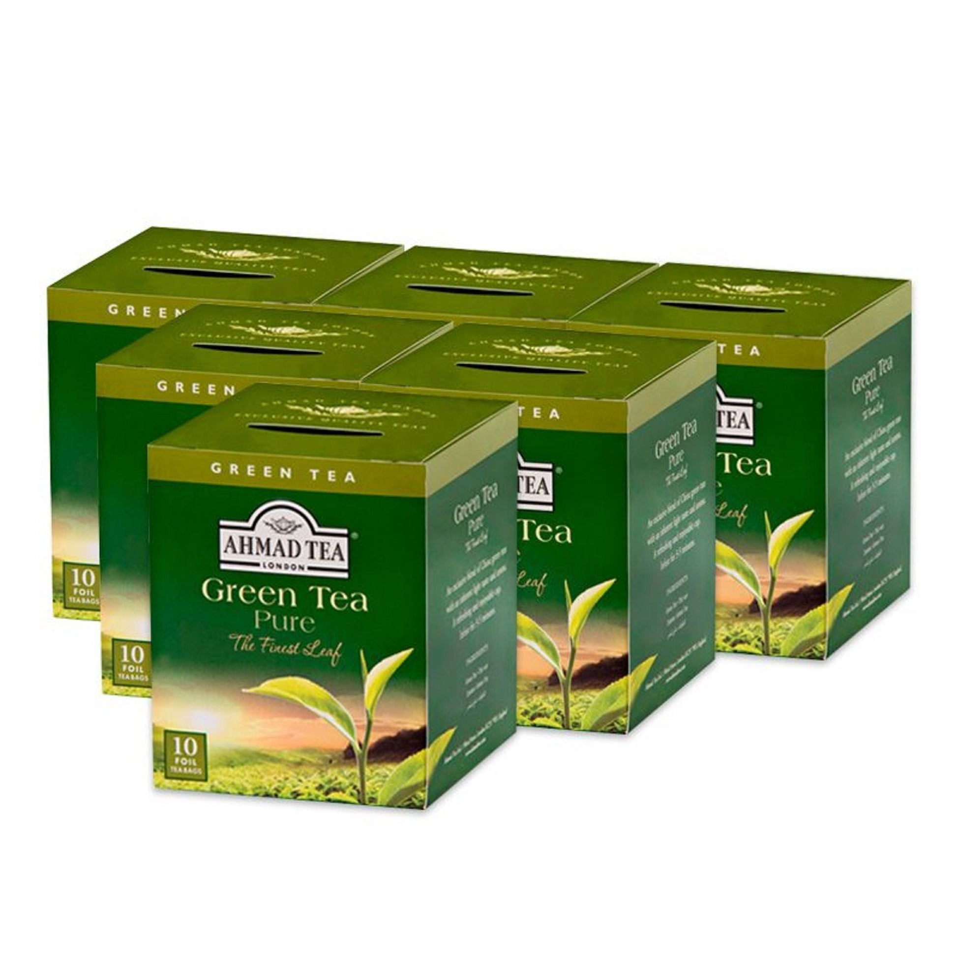 Té Verde Green Tea Pure 6 Cajas De 10 Sachets2#Verde