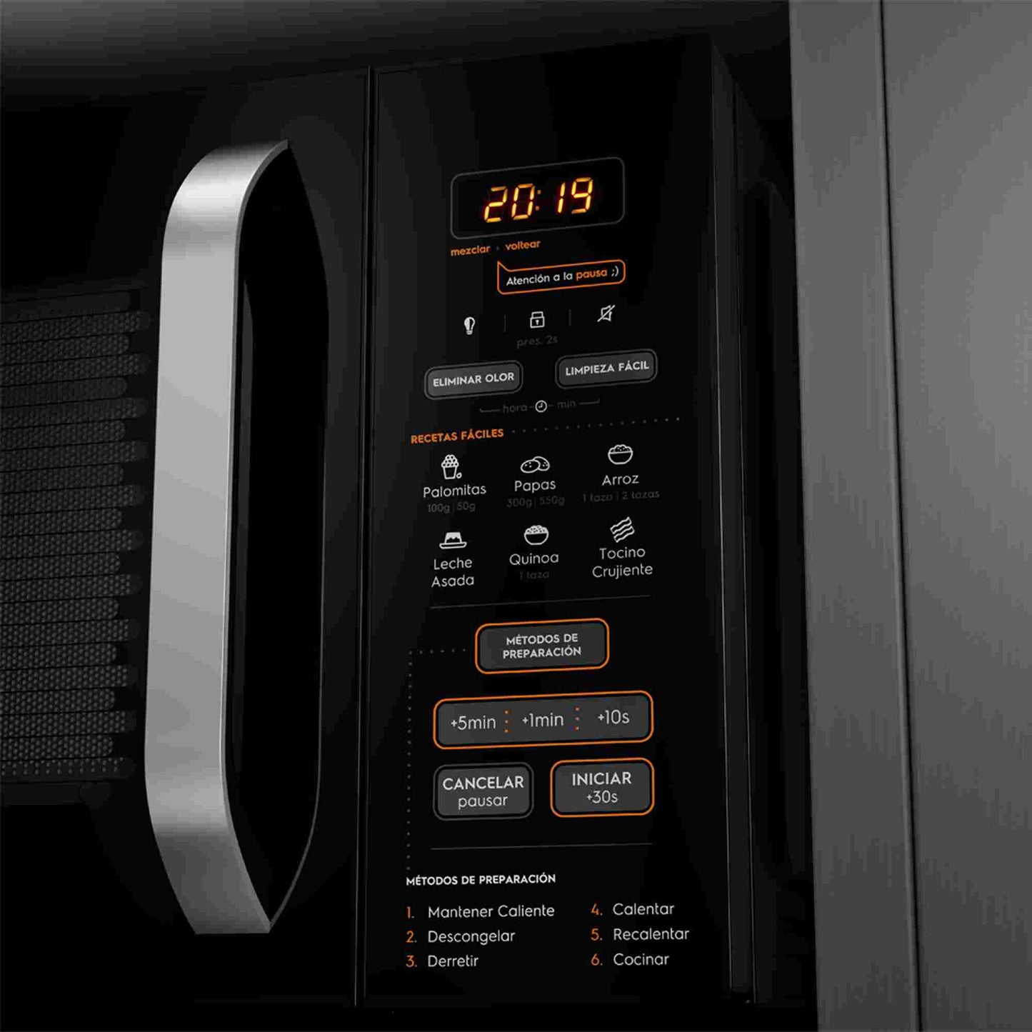Microondas 28 Litros Digital MM28FB Mademsa5#Negro
