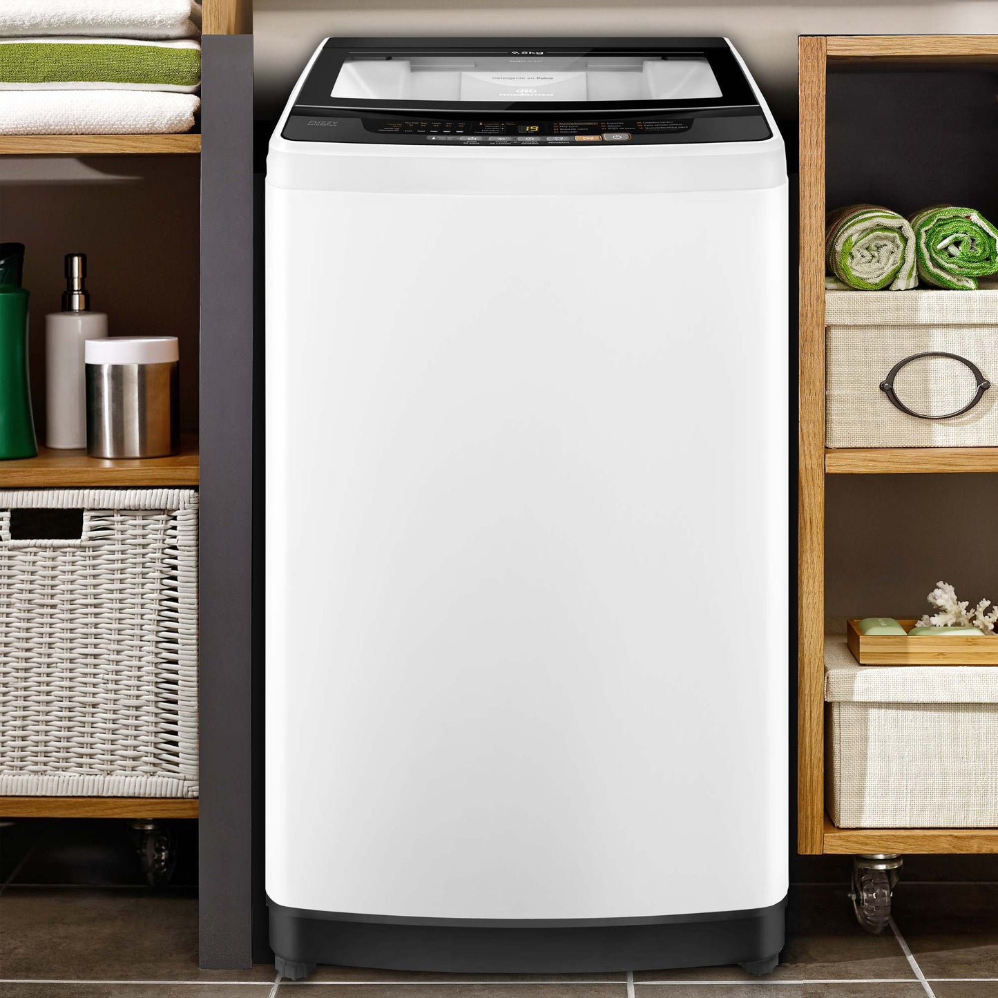 Lavadora Automática 9,5Kg Carga Superior Fuzzy Automático 9,5 BZG Mademsa1#Blanco