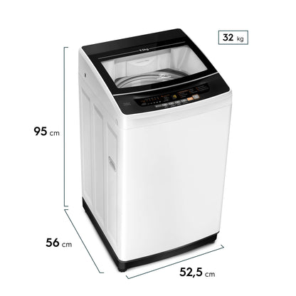 Lavadora Automática 9,5Kg Carga Superior Fuzzy Automático 9,5 BZG Mademsa3#Blanco