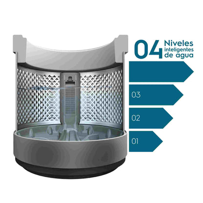 Lavadora Automática 12Kg Carga Superior Control Tiempo Premium Care 12SZ Fensa4#Plateado