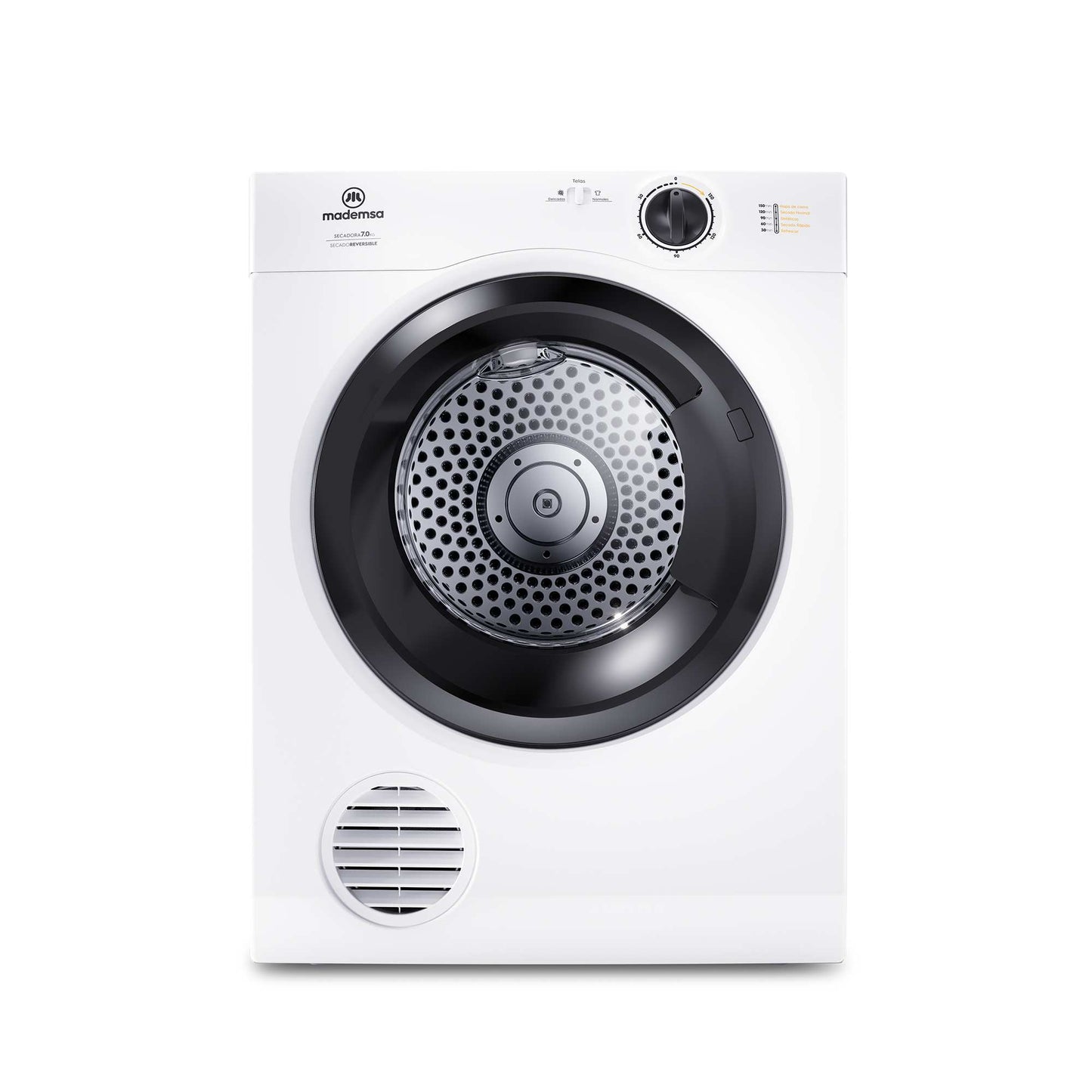 Secadora de Ropa 7Kg Carga Frontal con Secado Reversible 7D BZG Mademsa6#Blanco