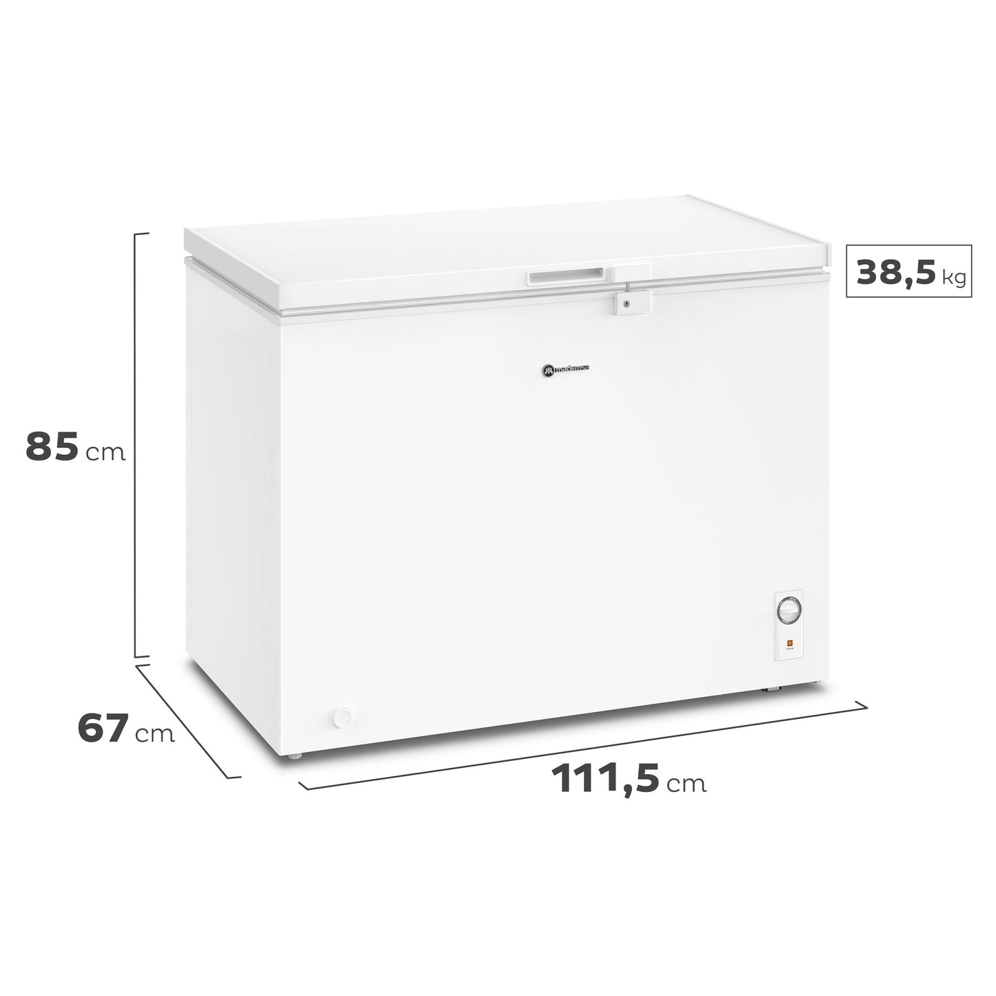 Congelador Freezer Horizontal Dual 290L Frío Directo M300D Mademsa3#Blanco
