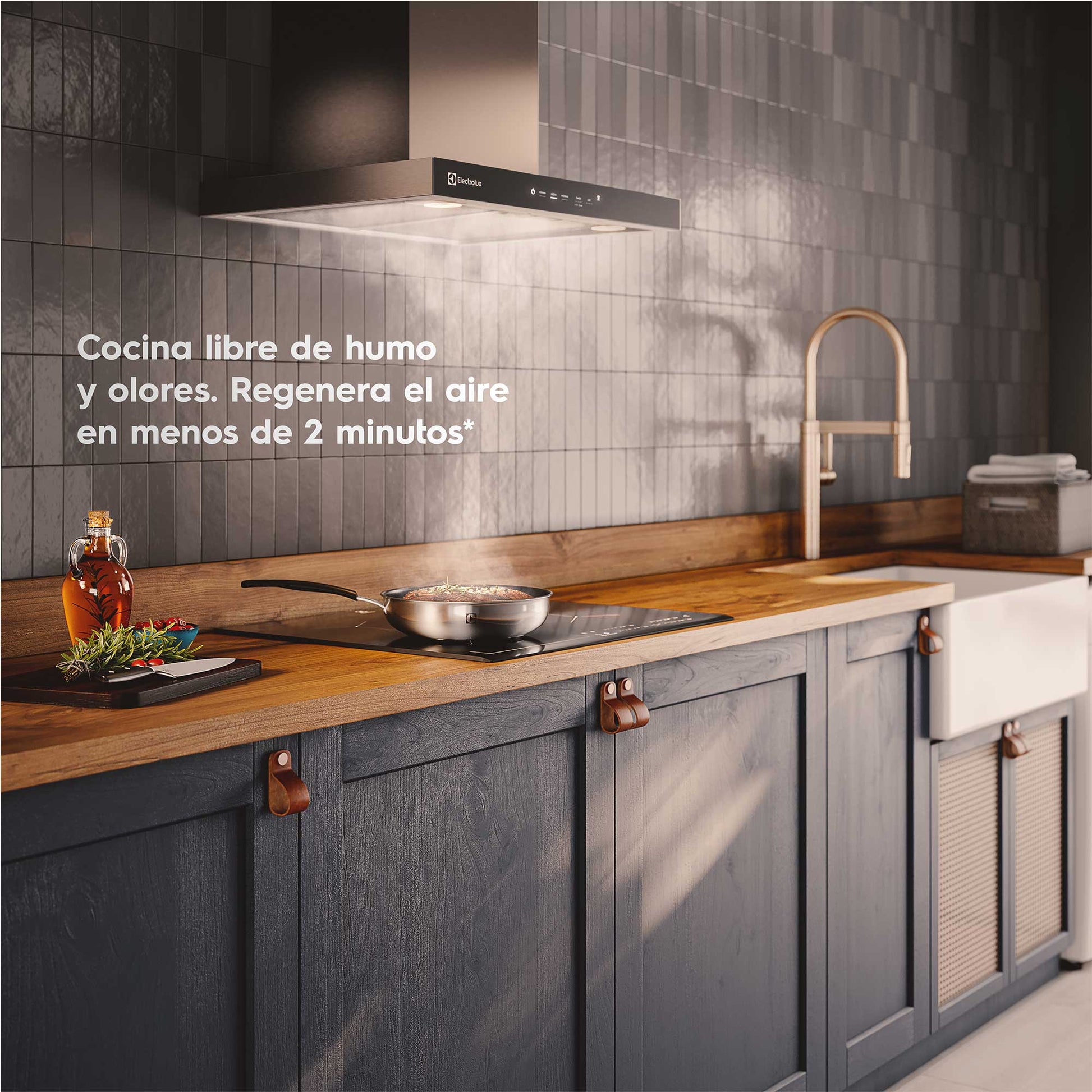 Campana de Pared 60 cm Timer y Panel Touch CE6TF Electrolux5#Acero