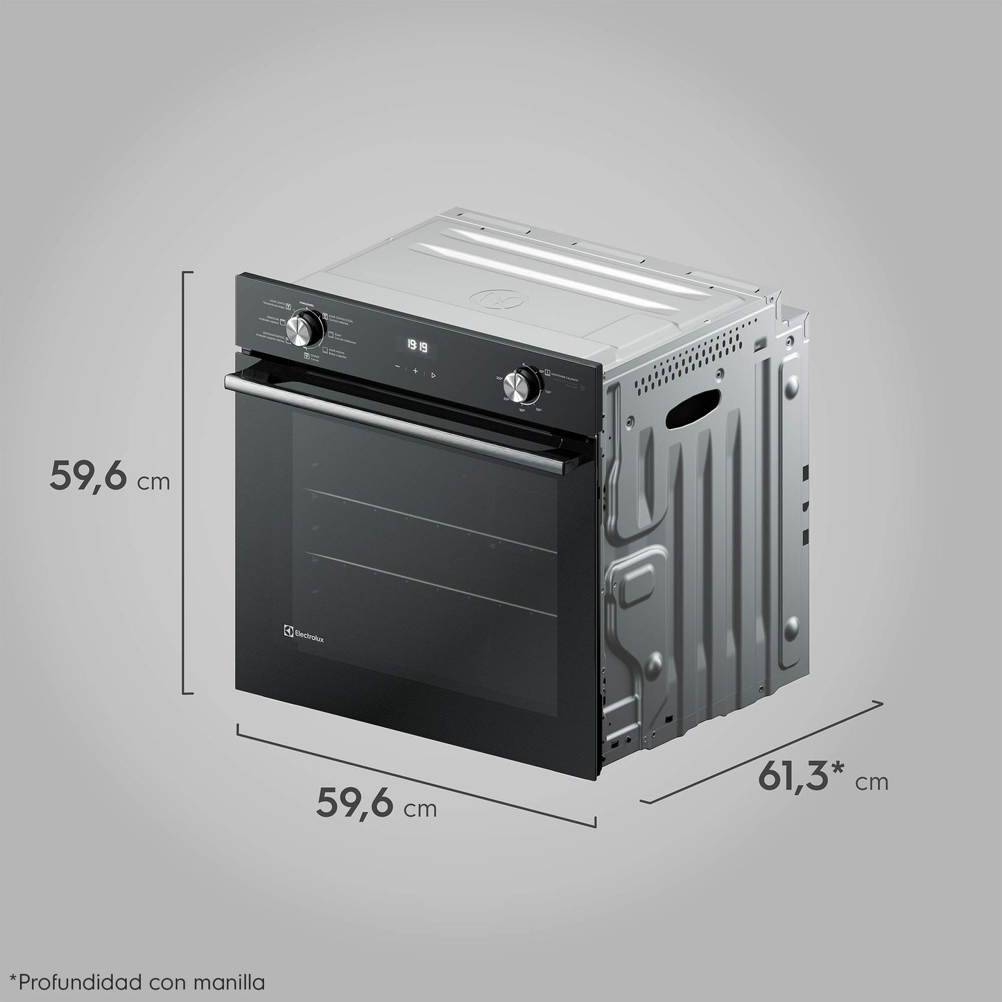 Horno Empotrable Eléctrico 80L PerfectCook360 OE8EH Electrolux3#Negro