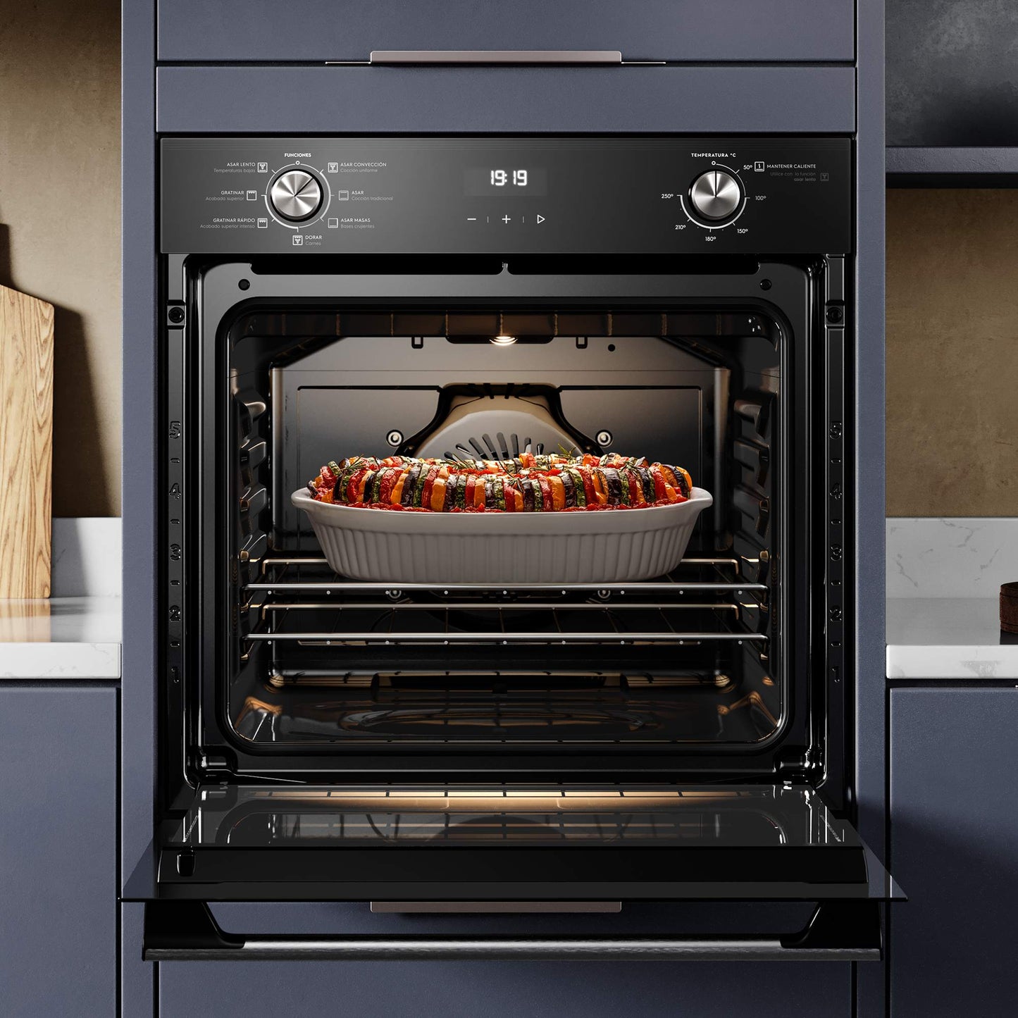 Horno Empotrable Eléctrico 80L PerfectCook360 OE8EH Electrolux8#Negro