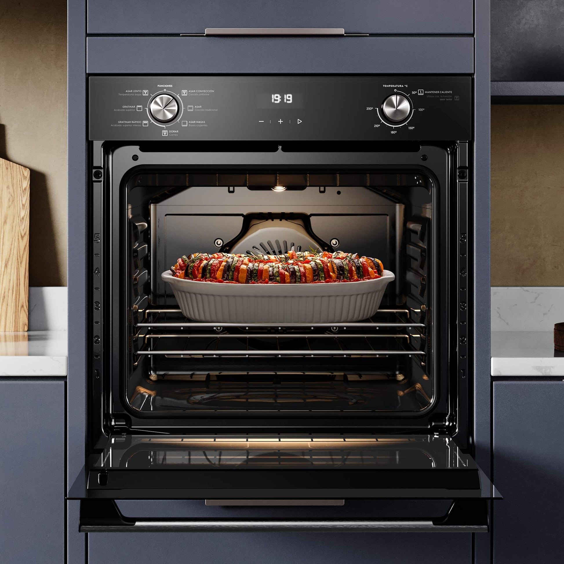 Horno Empotrable Eléctrico 80L PerfectCook360 OE8EH Electrolux8#Negro