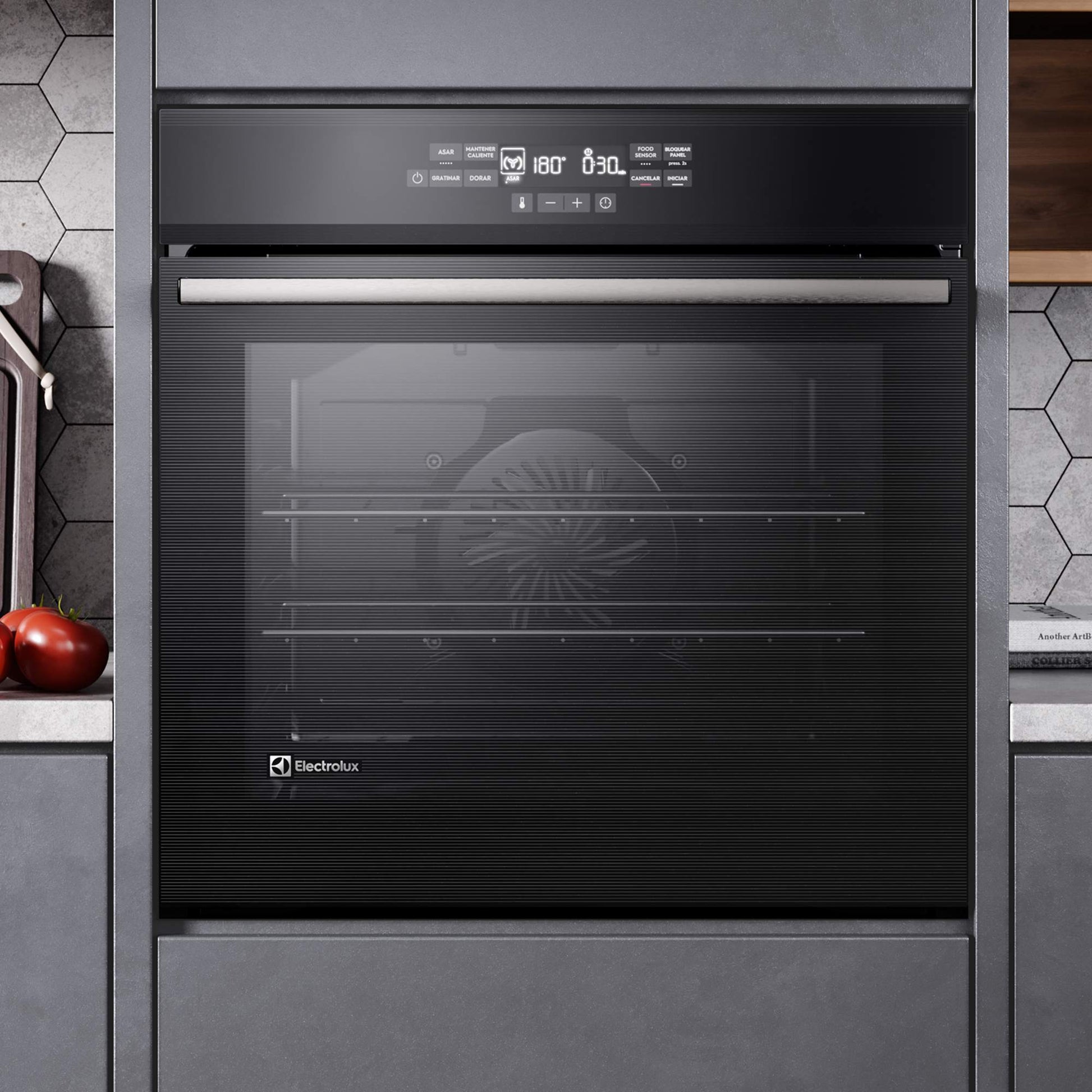 Horno Empotrable Eléctrico 80L FoodSensor OE8EF Electrolux1#Negro