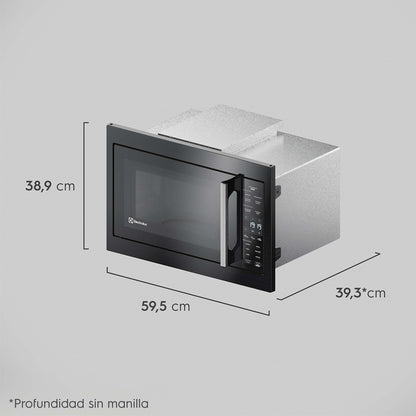 Microondas Empotrable 32 Litros Digital Grill ME3BP Electrolux4#Negro