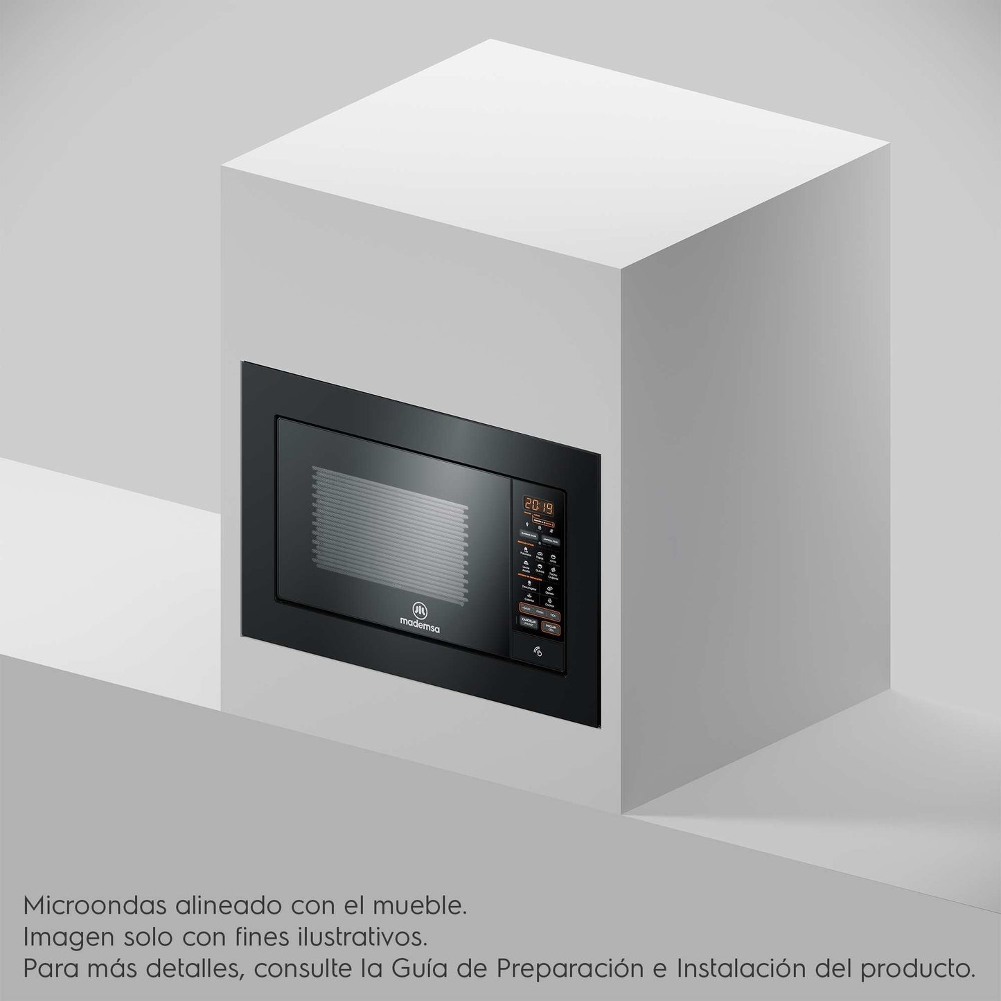 Microondas Empotrable 27 Litros Digital MM2EN Mademsa4#Negro