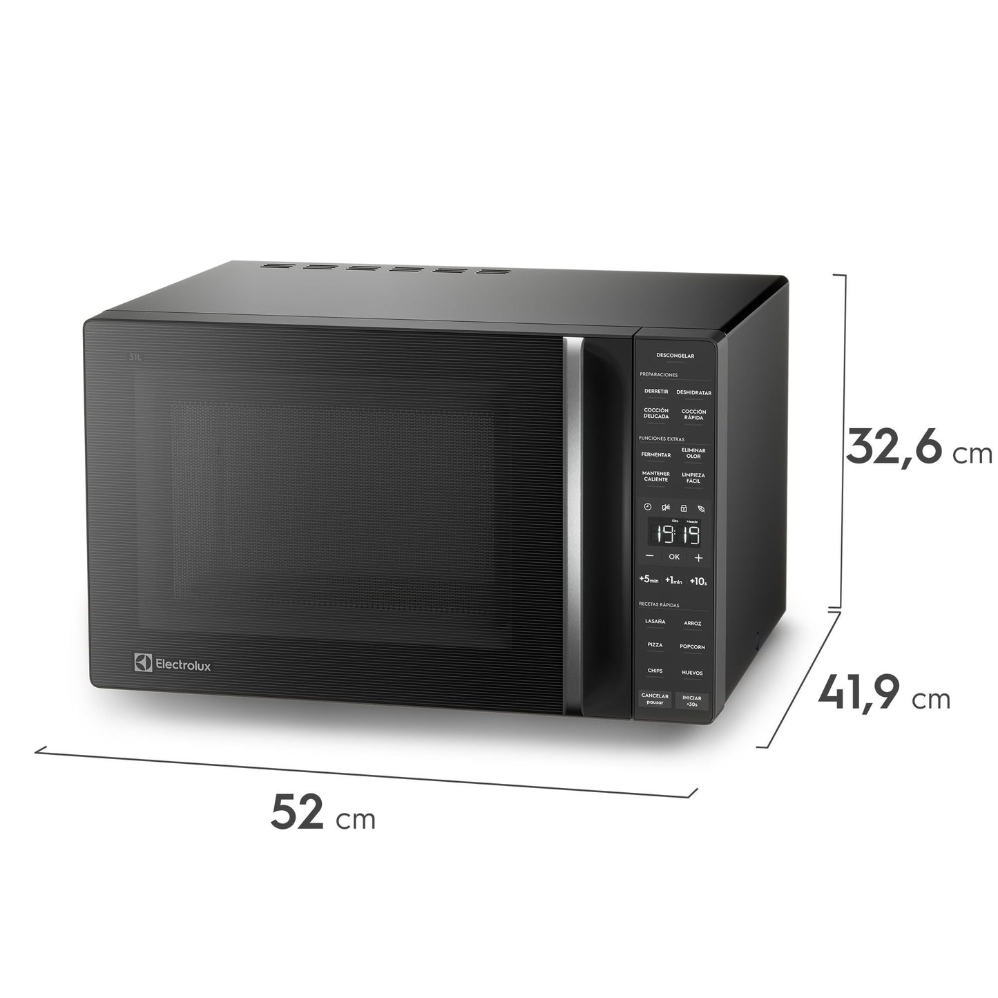 Microondas 31 Litros Digital ME31N Electrolux3#Negro