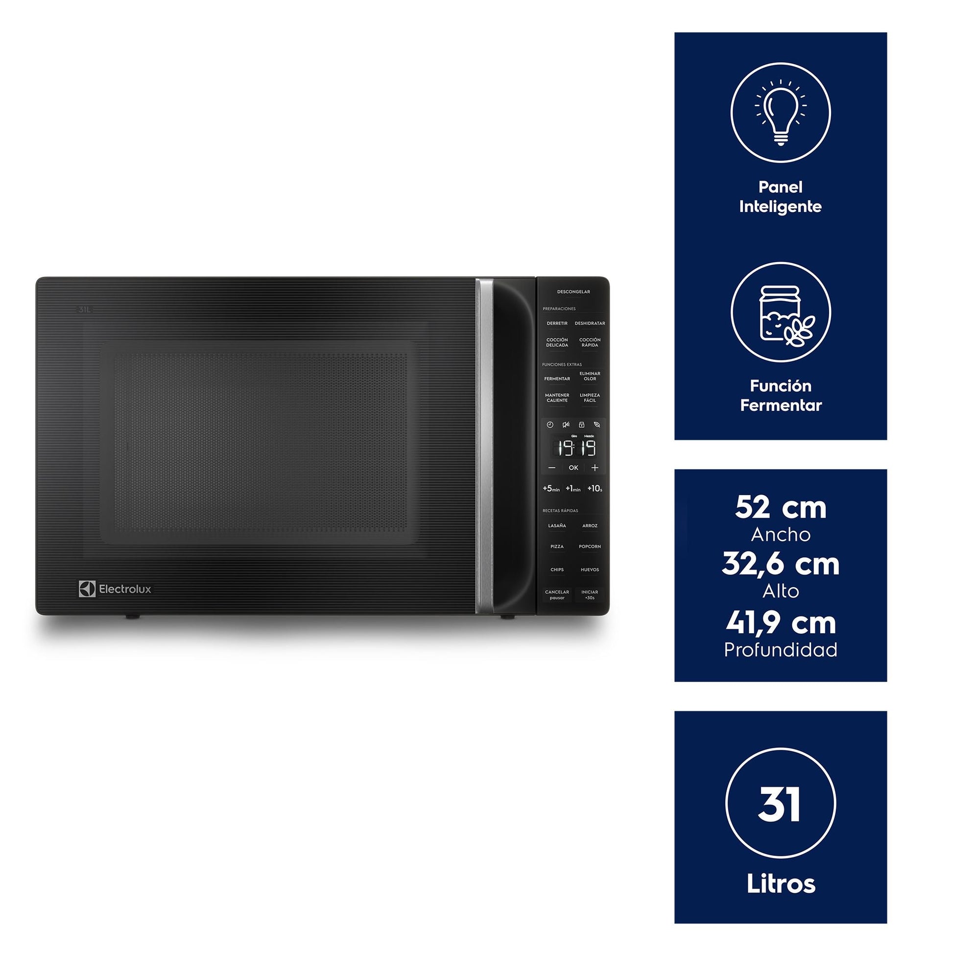 Microondas 31 Litros Digital ME31N Electrolux6#Negro