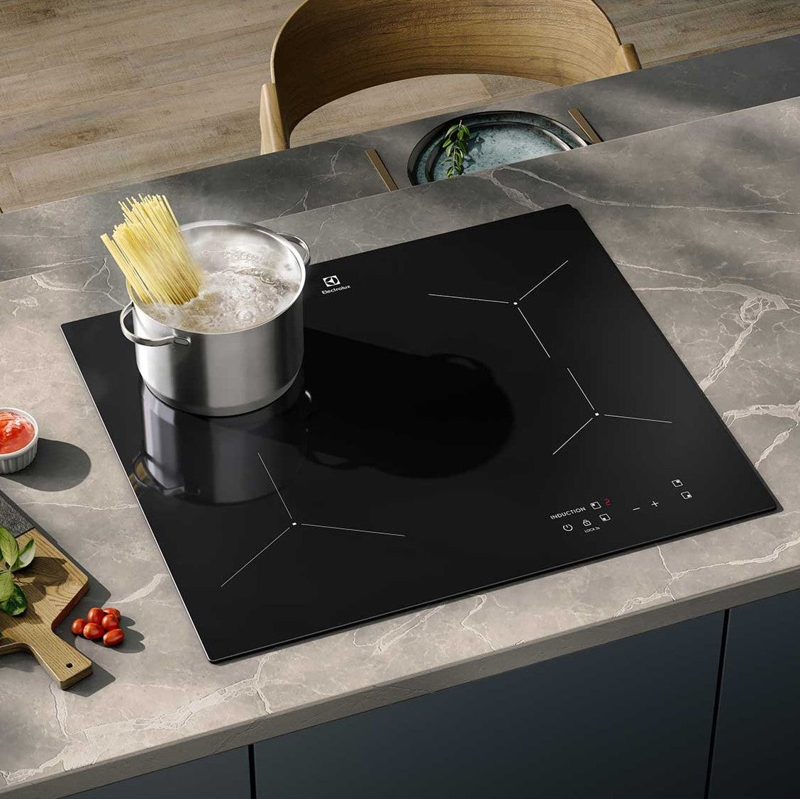 Encimera a Inducción 4 Platos Vitrocerámica y PowerBoost IE6LP Electrolux1#Negro