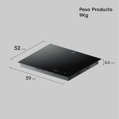 Encimera a Inducción 4 Platos Vitrocerámica y PowerBoost IE6LP Electrolux4#Negro