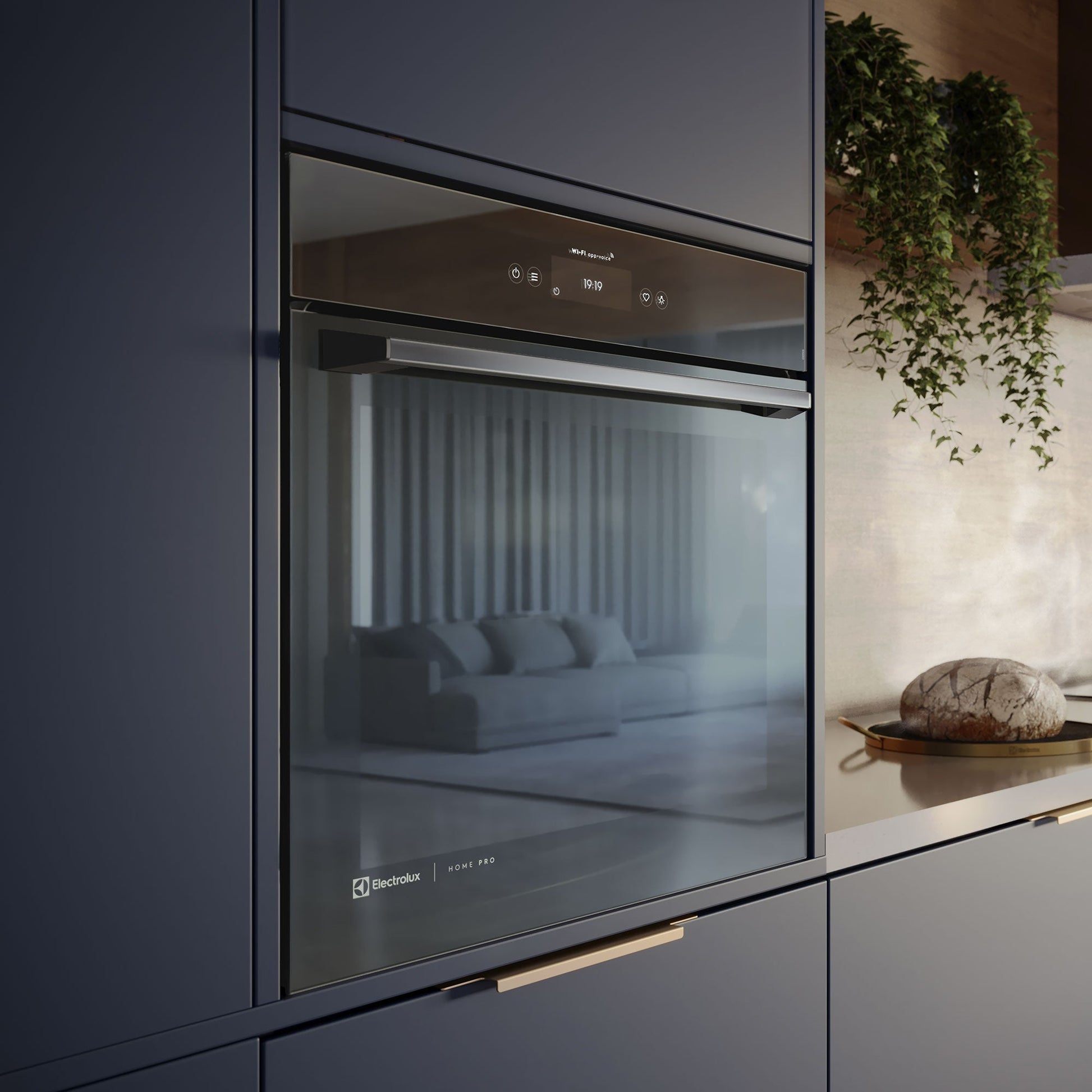 Horno Empotrable Eléctrico 80L Freidora de Aire y Wifi OE9XS Electrolux1#Negro