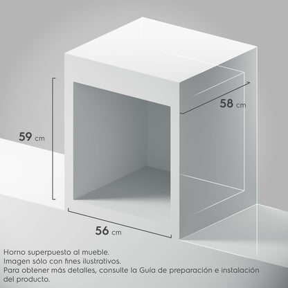 Horno Empotrable Eléctrico 80L Freidora de Aire y Wifi OE9XS Electrolux3#Negro