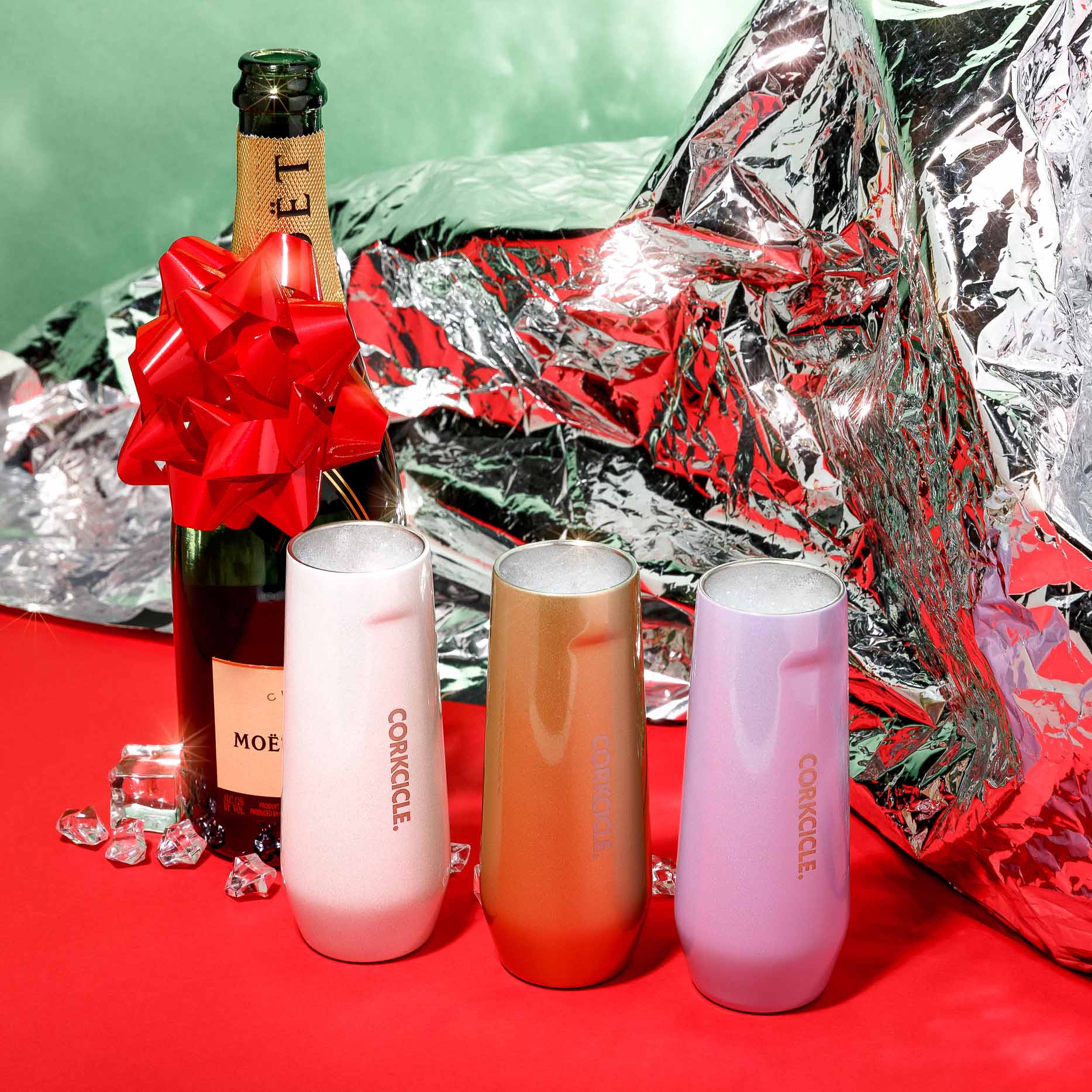 Copa Espumante Térmico 200 Ml Corkcicle1#Rosado