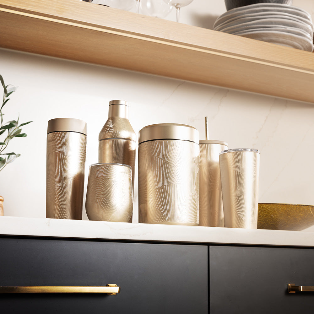 Vaso Térmico Hermético Commuter 500ml Corkcicle4#Dorado