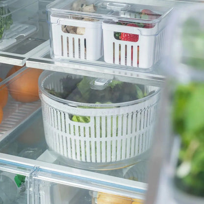 Kit Centrífuga y Organizador de Verduras 5.5L Clear Fresh Ou1#Transparente