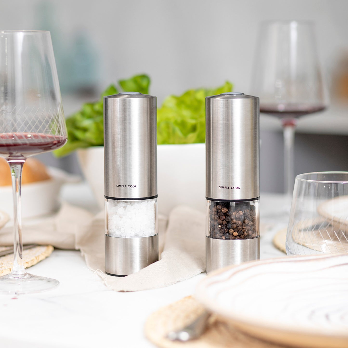 Salero y Pimentero Recargable Power Spice Simple Cook