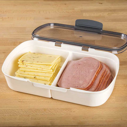 Contenedor Deli Con Separación Prokeeper Progressive4#Blanco