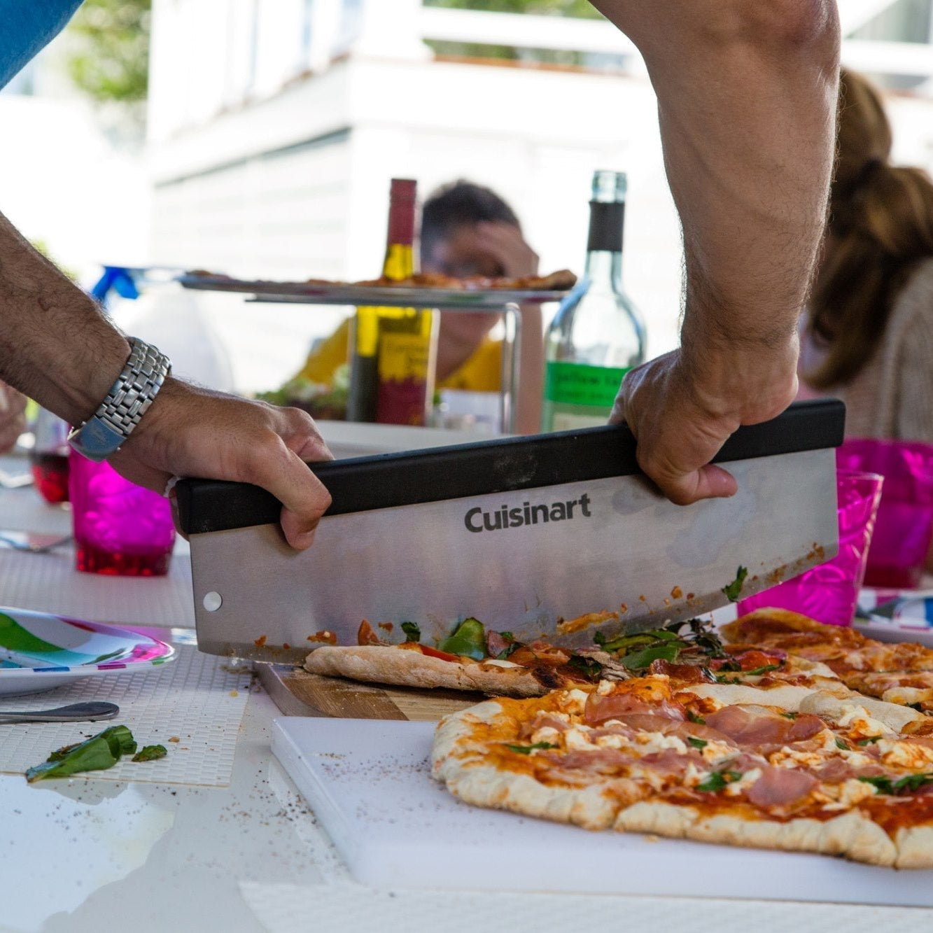 Cortador de Pizza Acero Inoxidable 15" Alfrescamore CPS-050 Cuisinart1#Acero
