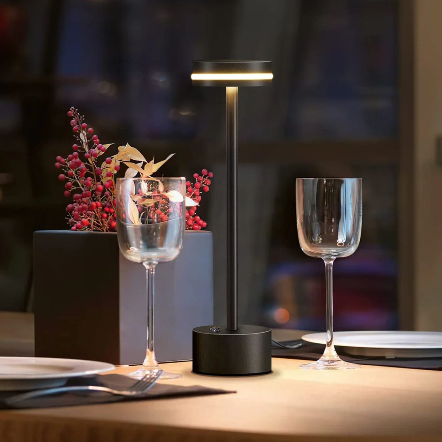 Lámpara de Mesa Led Alta Recargable Santú Home & Deco7#Dorado