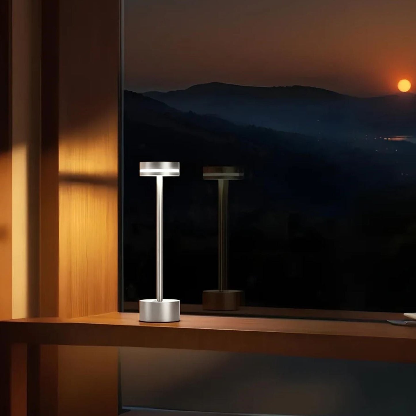 Lámpara de Mesa Led Alta Recargable Santú Home & Deco12#Dorado