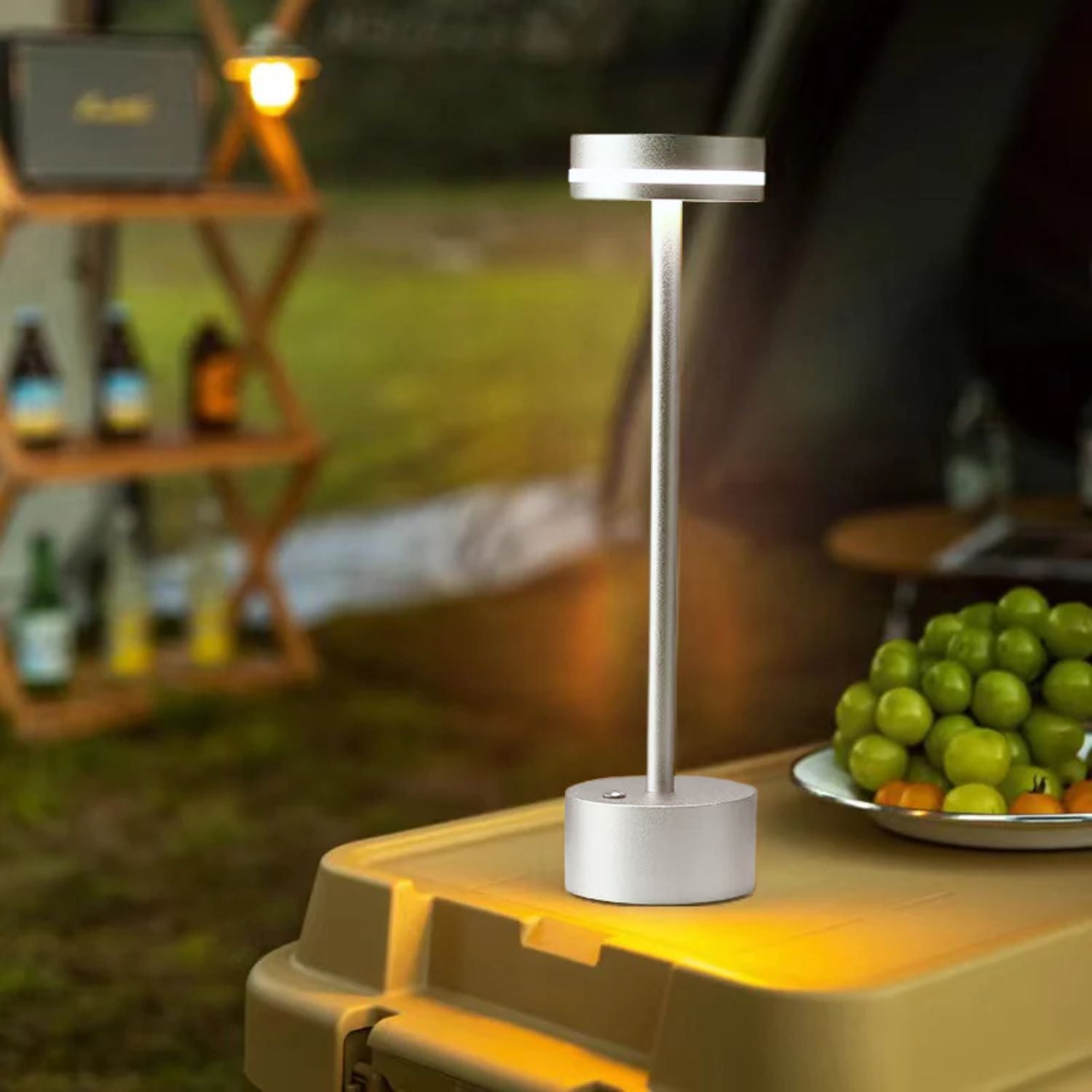 Lámpara de Mesa Led Alta Recargable Santú Home & Deco14#Dorado