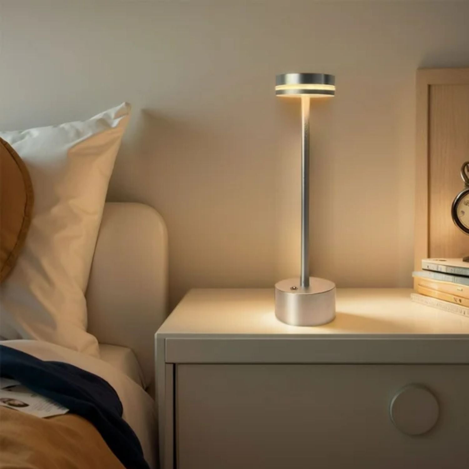 Lámpara de Mesa Led Alta Recargable Santú Home & Deco10#Dorado